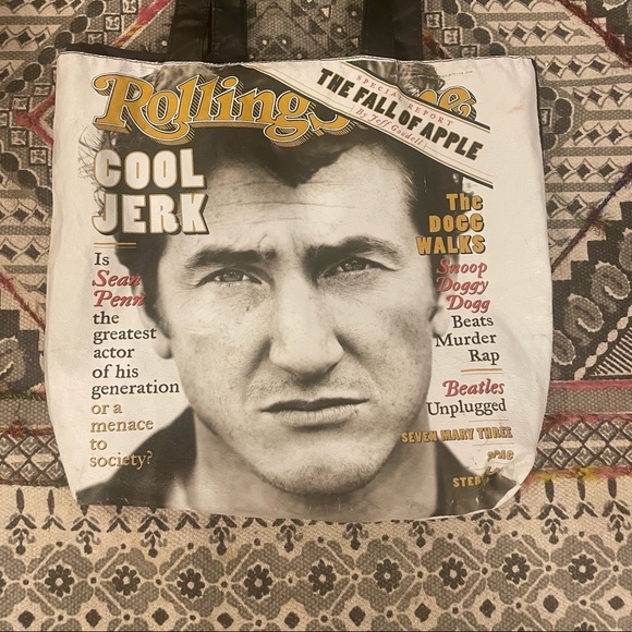 Epic Rolling Stone Sean Penn Cover Large Tote - Picture 1 of 2
